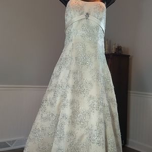 Exquisitely detailed one of a kind gown.